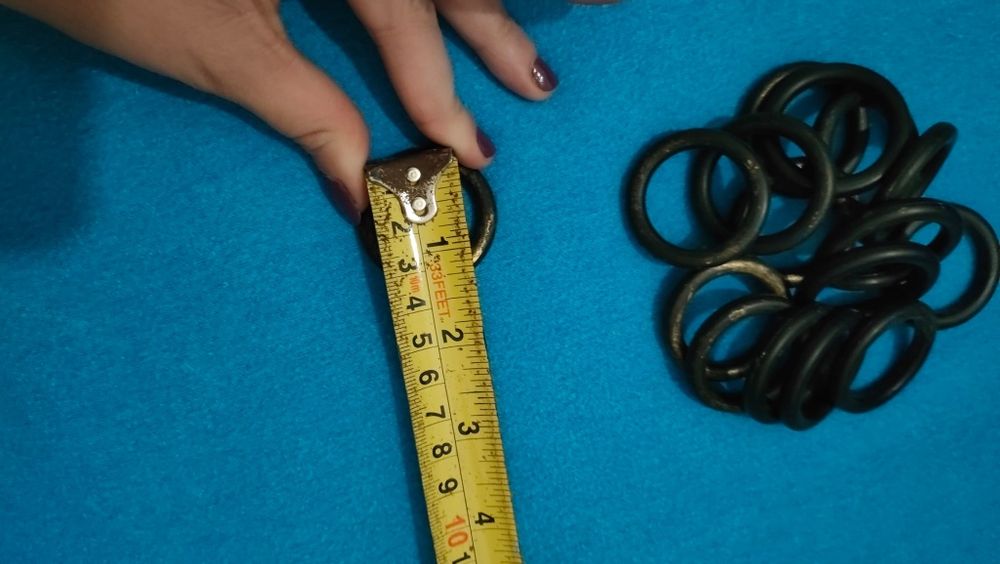 16 argolas para cortinas