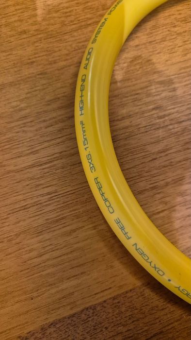 Przewód zasilający 230V  audio Hi-End 3x6,15 mm2 -dł. 1,0 m
