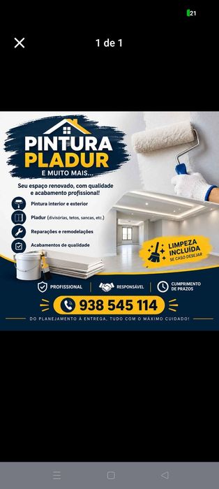 Oferta de serviços de pladur