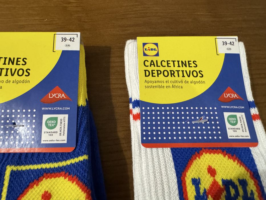 2 pares de meias lidl - varios tamanhos