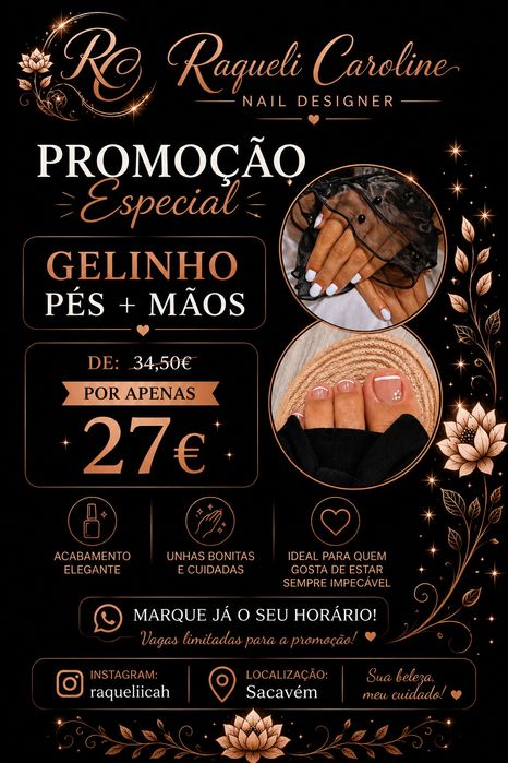 Gelinho maos e pés
