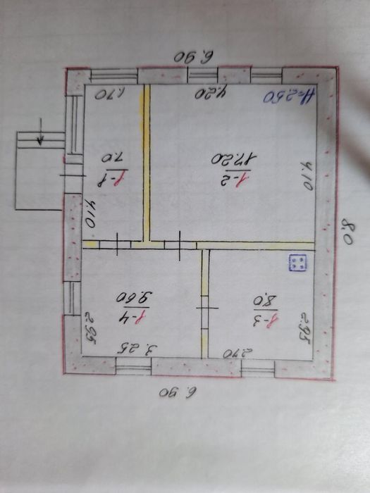 Будинок, 42 м² Коротич.
