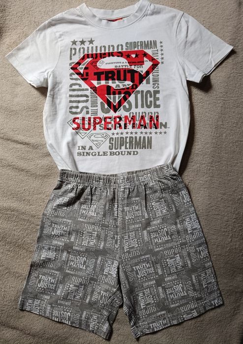 Piżama, Superman, r. 116 / 122, koszulka, spodenki
