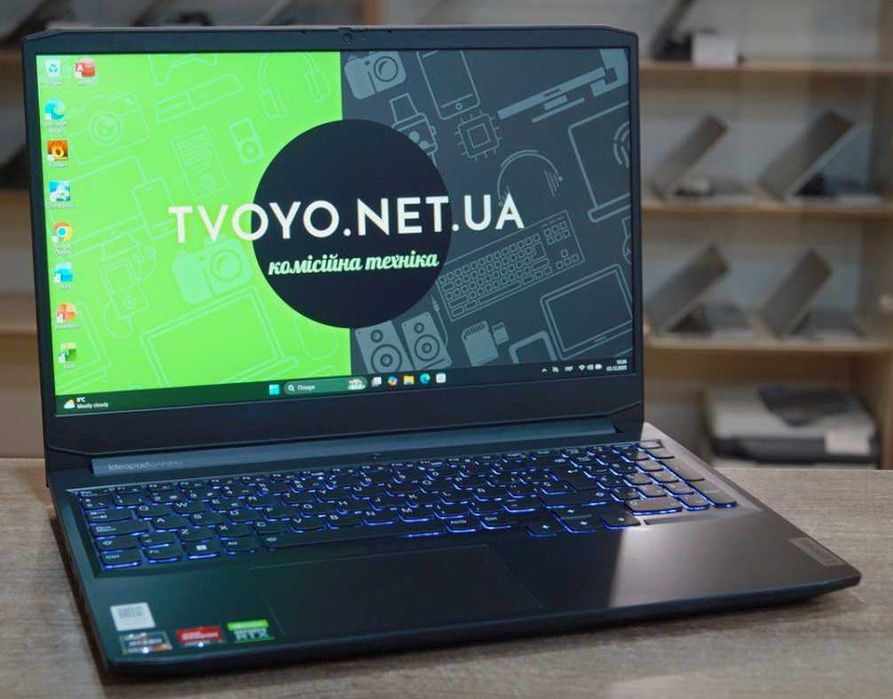 ГАРАНТІЯ Lenovo (120Гц/Ryzen 7 5800H/RAM 32ГБ/SSD 512ГБ/RTX 3050)TVOYO