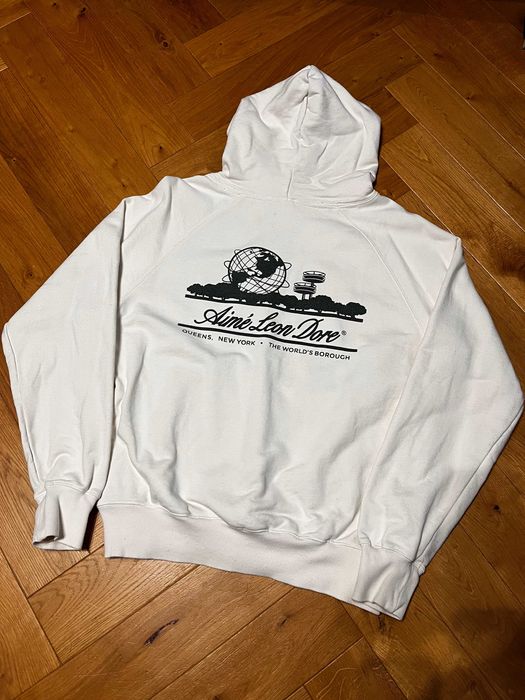 Aimé Leon Dore Hoodie Cream S – klasyczna bluza z kapturem