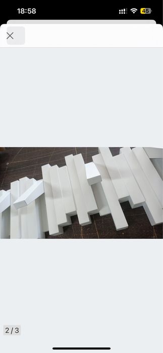 Wieszak wiszący Umbra Sticks biały 3,2x49x17,7cm