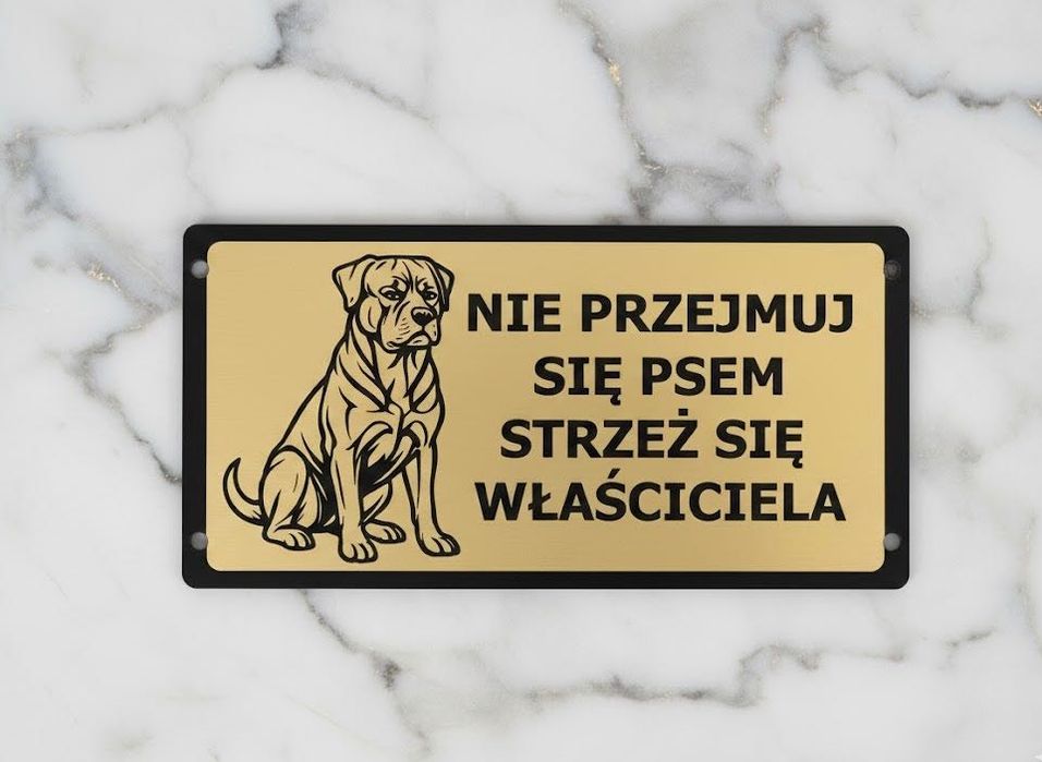 Tabliczka uwaga pies
