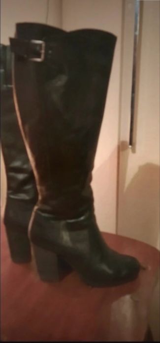 Bota 100% Pele (cor Preta)