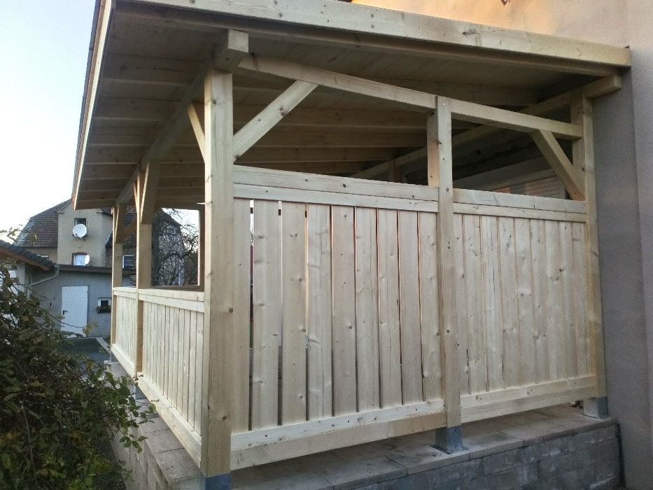 Wiata CARPORT Zadaszenie Drewutnia Altana drewniana ŻARY Lubuskie