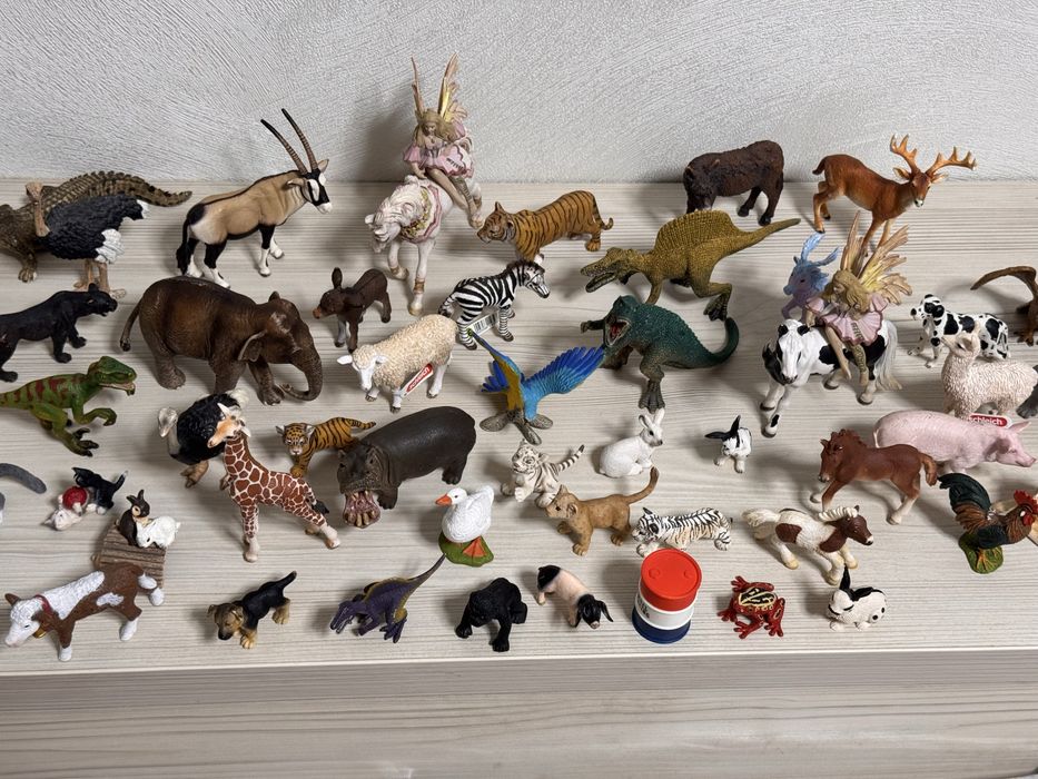 Фигурки животных Шляйх Schleich тварини слон бегемот лошадь