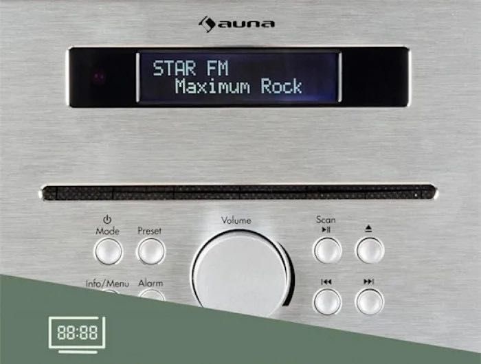 Медиацентр Auna Silver Star-Fm/CD/Bt/DAB(Германия)