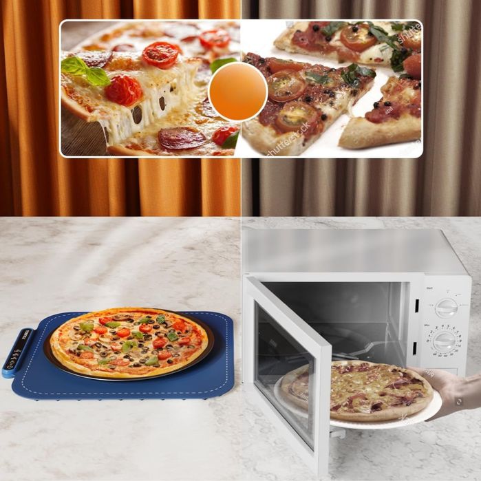 Elektryczna Płyta Grzewcza Składany Podgrzewacz do pizzy dań 44cm