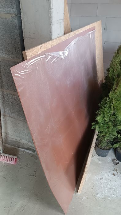 Blacha do obróbki dekarskiej płaska kolor miedziany nowa.