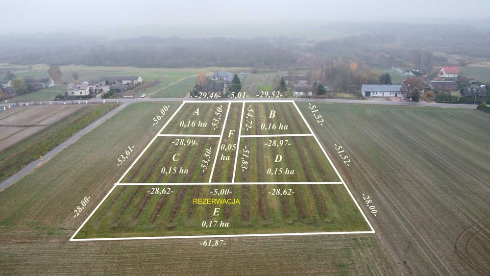 Ożarów atrakcyjne działki pod zabudowę 0.15 ha, 0.16 ha, 0.17 ha