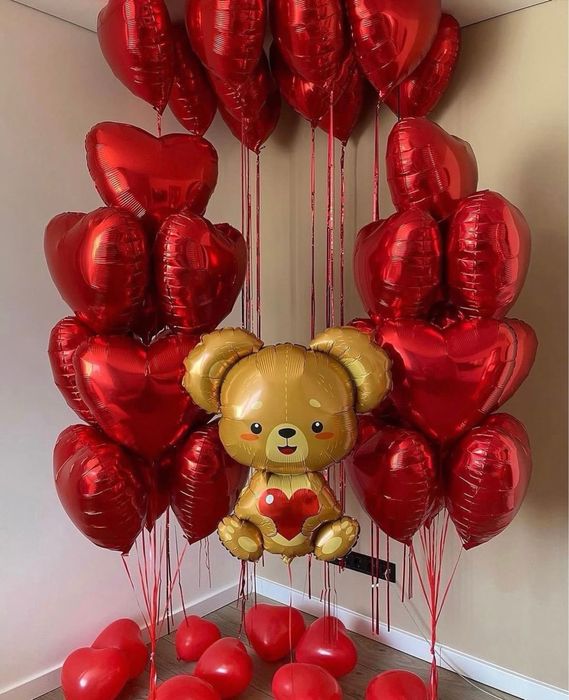 Повітряні кульки до Дня Валентина , 14лютого ,Гелієві кульки,Love