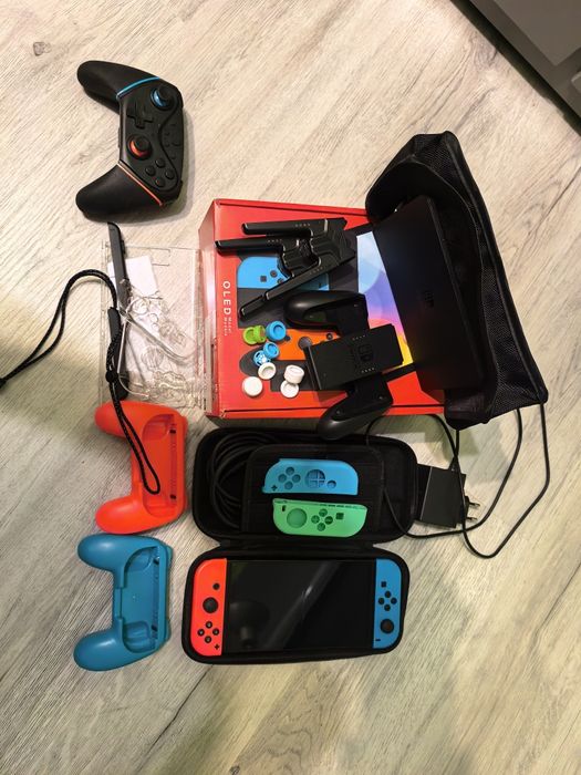 Nintendo Switch OLED duży zestaw!