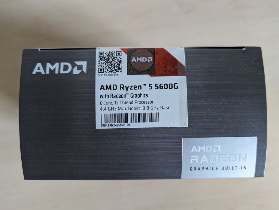 AMD Ryzen 5 5600G Processor (NEW)64564397177089121