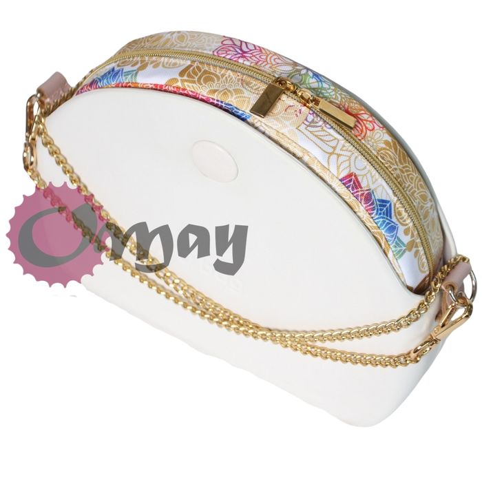 organizer do OBAG MOON LIGHT beż mandale ZŁOTO 2 kieszenie wkład OMAY