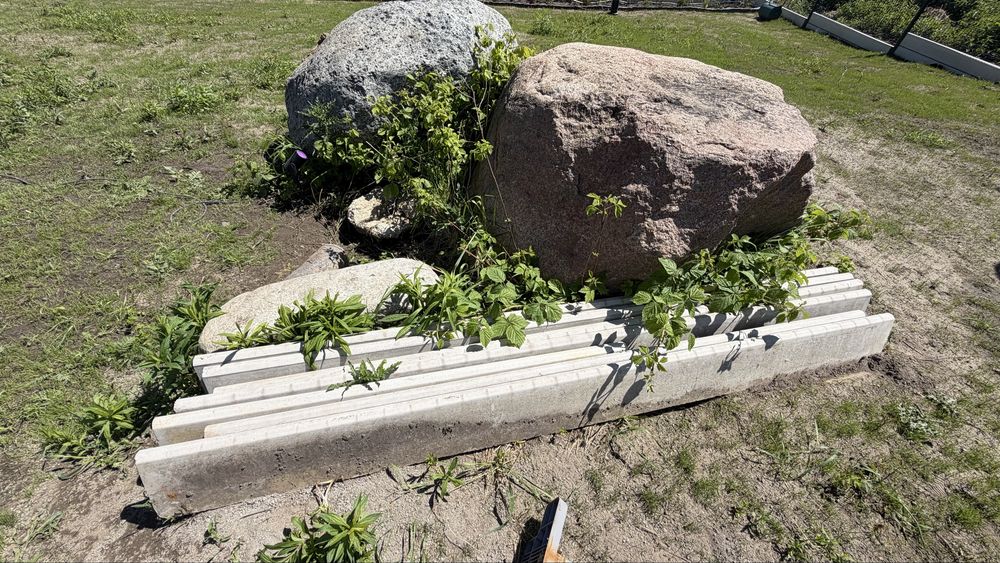 Płot, ogrodzenie 17,5 m- panel ogrodzeniowy, słupek i beton podmurówka betonowa