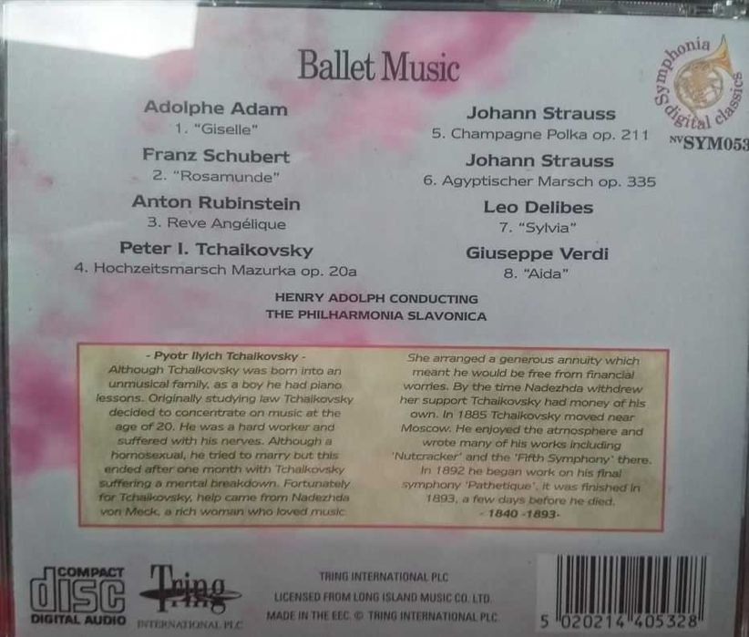 CD Ballet Music - Muzyka Baletowa Verdi, Strauss, Delibes, Rubenstein