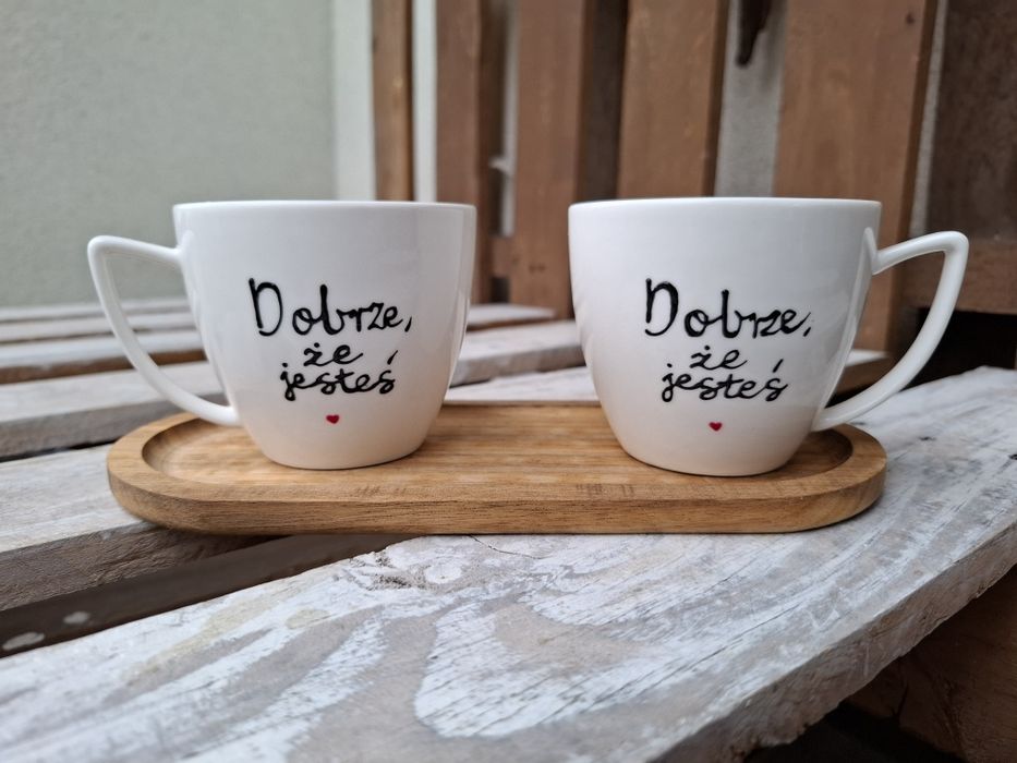 Filiżanki zestaw prezent dzień babci dzień dziadka