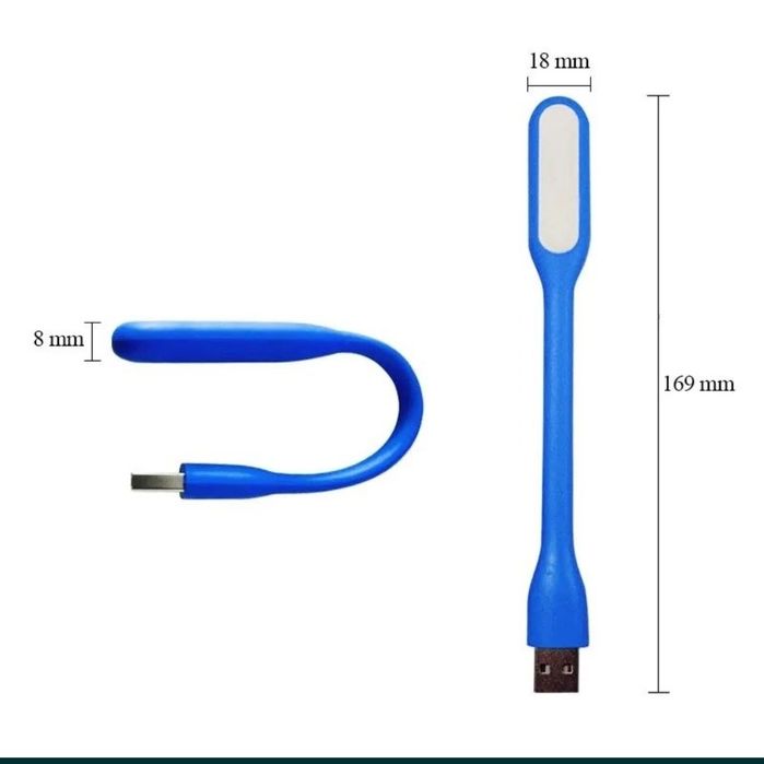 Гнучка USB лампа-ліхтарик