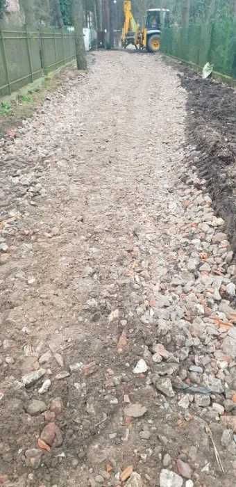 Utwardzenie dróg, budowa dróg dojazdowych, gruz na drogi