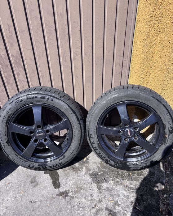 Felgi Aluminiowe DEZENT 16" 5x114.3 + Opony Letnie Falken