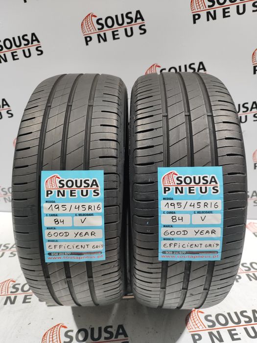 2 pneus semi novos 195-45R16  84v Goodyear - Oferta dos Portes