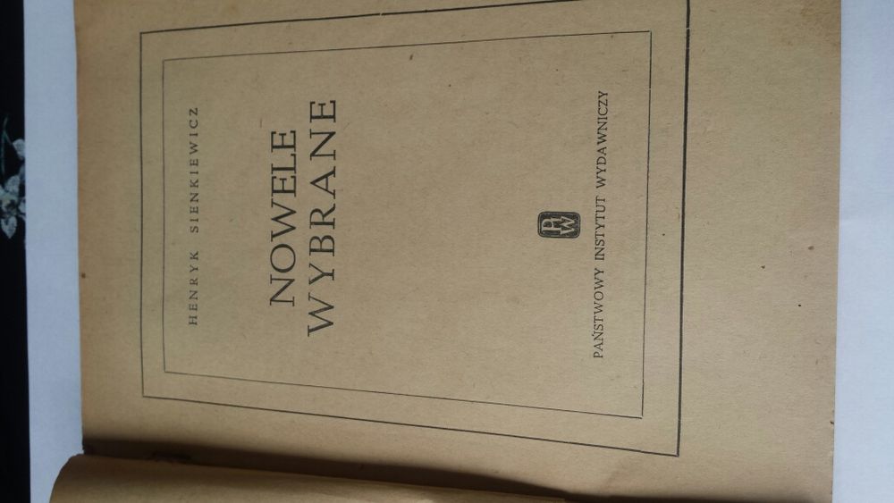 Henryk Sienkiewicz Nowele wybrane 1952
