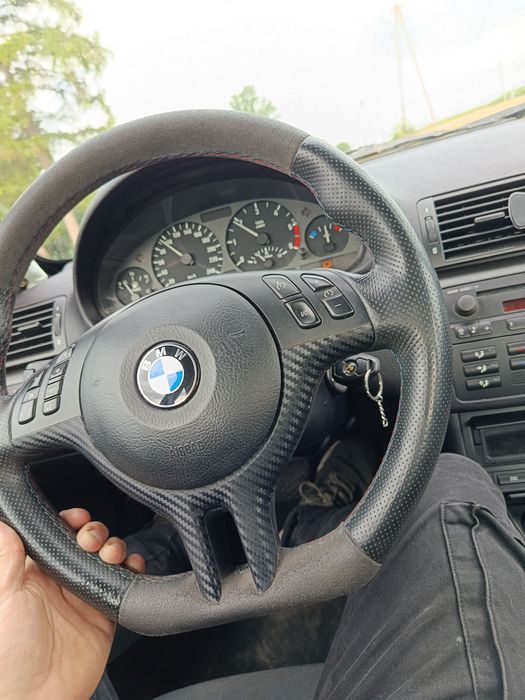 Kierownica BMW E46 Lift Multifunkcja Tuning przerobiona
