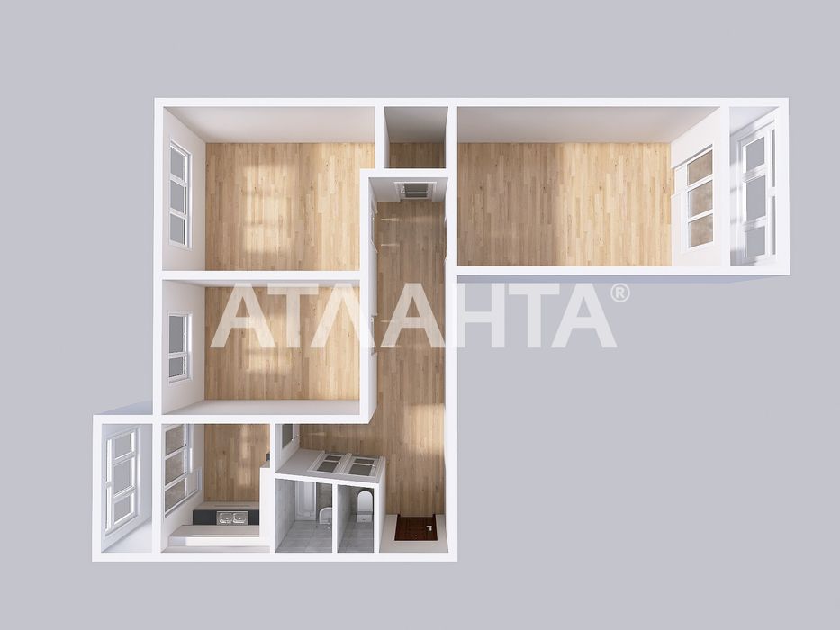 Комфортна трикімнатна квартира у пішій доступності до центру