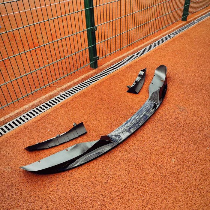 Сплиттер на BMW X5 F15 ЦЕЛЬНЫЙ диффузор пороги губа спойлер cплiтер