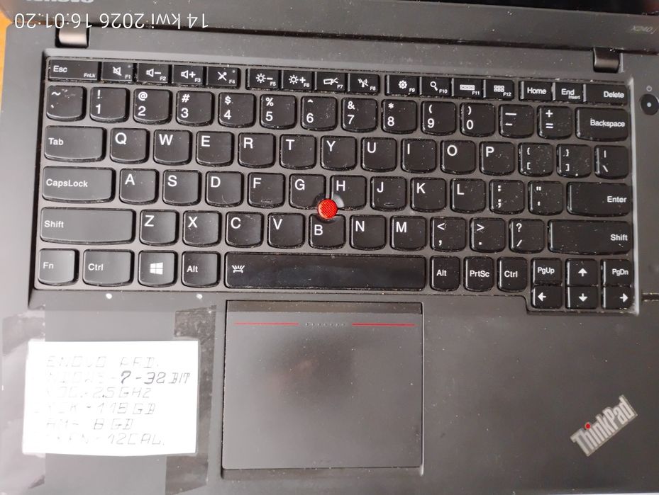 Laptop Lenovo  Thinkpad X240
