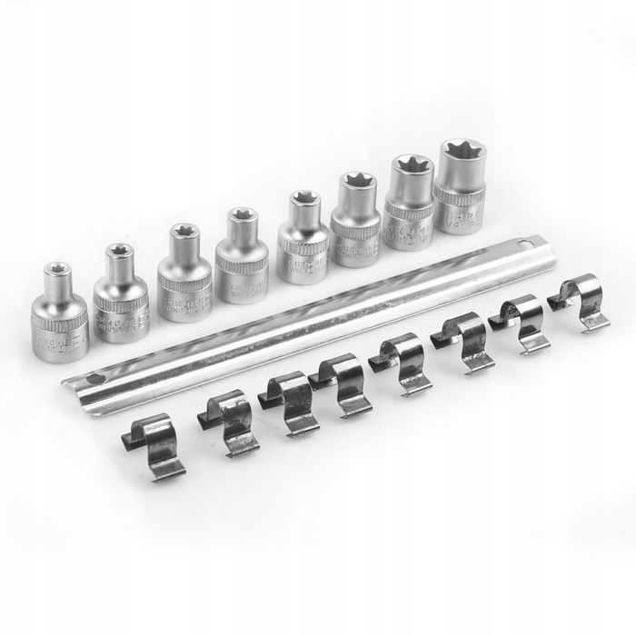 Zestaw kluczy nasadowych Torx 3/8" 9 el. Mar-Pol M66420