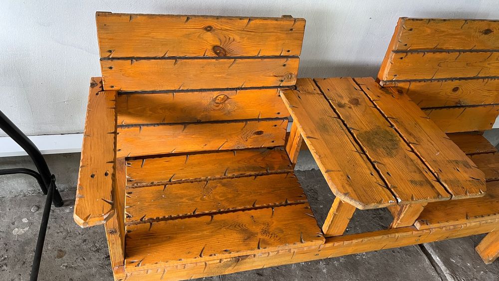 Садова лавка Лавка, стіл із дерева для дому, дачі.