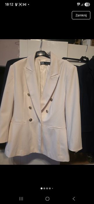 Elegancka marynarka Zara XL ecru
