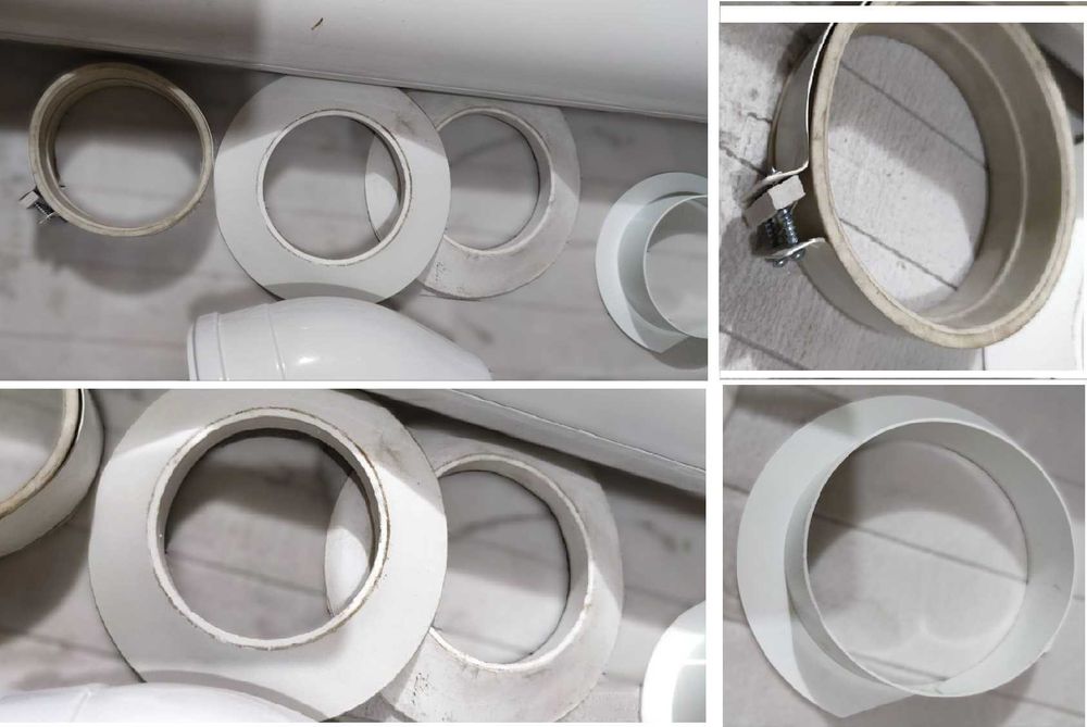 Коаксіальний Горизонтальний димохід газового котла ø 60/100 мм. 0.8 м.