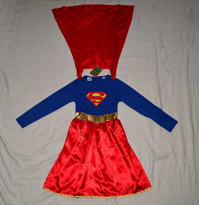 Нове плаття з плащом SuperGirl СуперДевушка костюм карнавальный образ