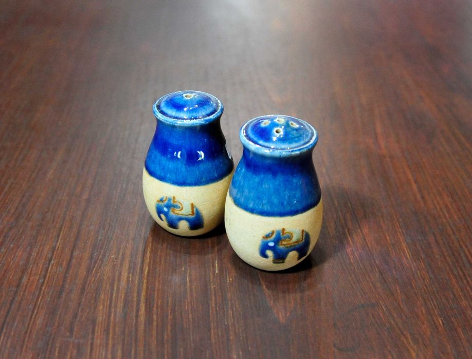 Saleiro e pimenteiro cerâmica