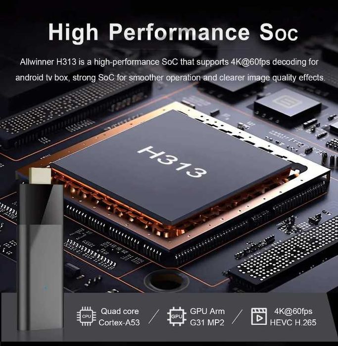 TV Stick 4K (Android - 4K - 2 GB RAM - Wi-Fi)