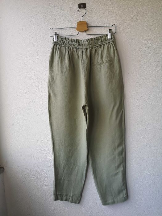 Calças de corte reto da Zara, tamanho S