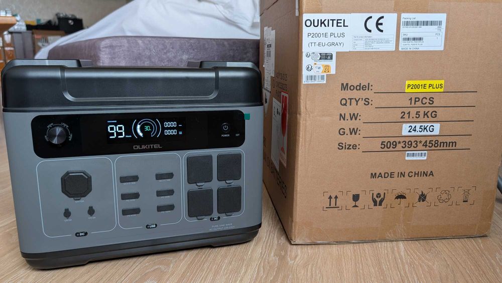 Новая зарядная станция Oukitel P2001E Plus. 2400Вт