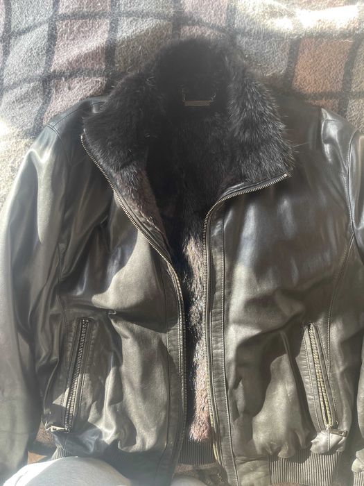 Продам шкіряну куртку Лагерфельд для чоловіка