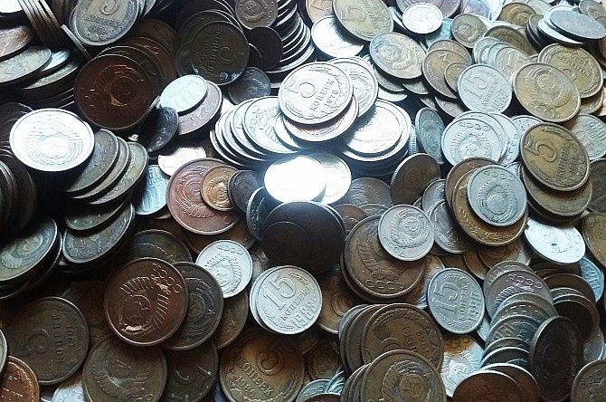 Монеты СССР 1,2,3,5,10,15,20,50 копеек