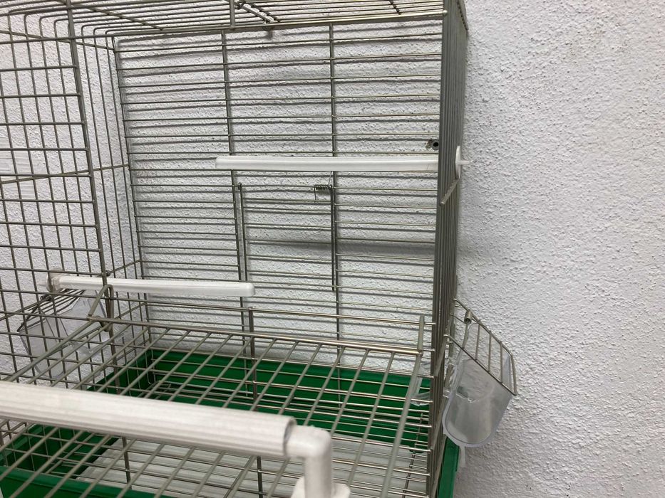 NOVO - Gaiola ZINCADA para Aves domesticadas, 45cm altura