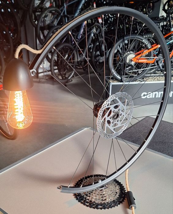 Lampa ozdobna / rower / handmade / loft