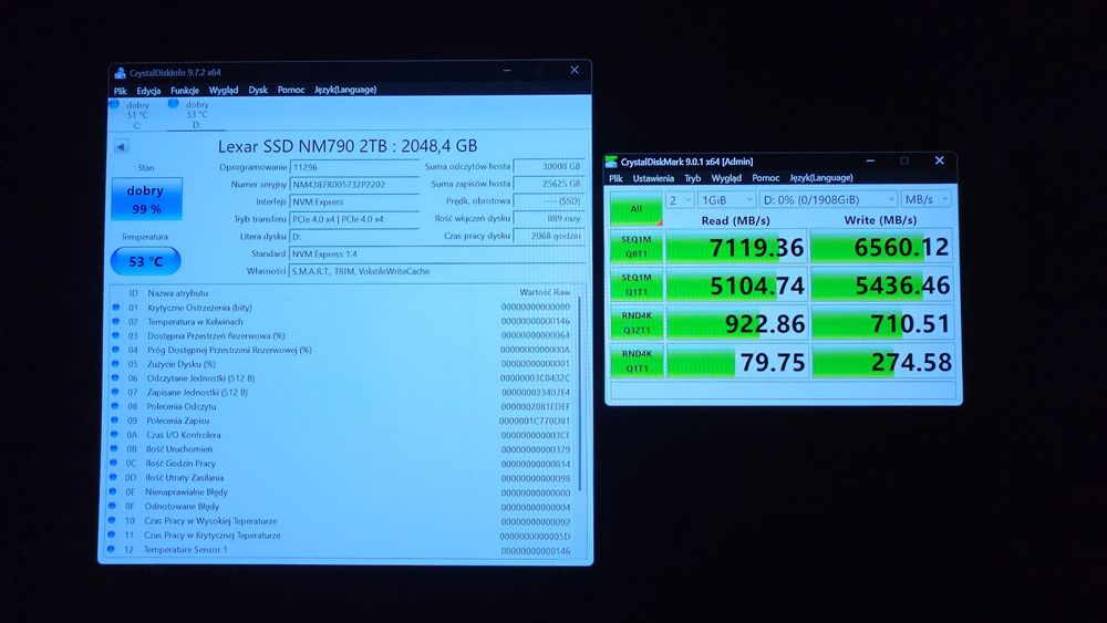 Dysk SSD nvme 4.0 2TB Lexar