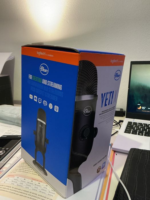 Blue yeti x microfone profissional - NOVO