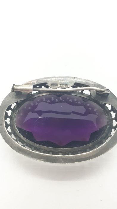 Брошь серебро 875пр.сюз.Лединец.